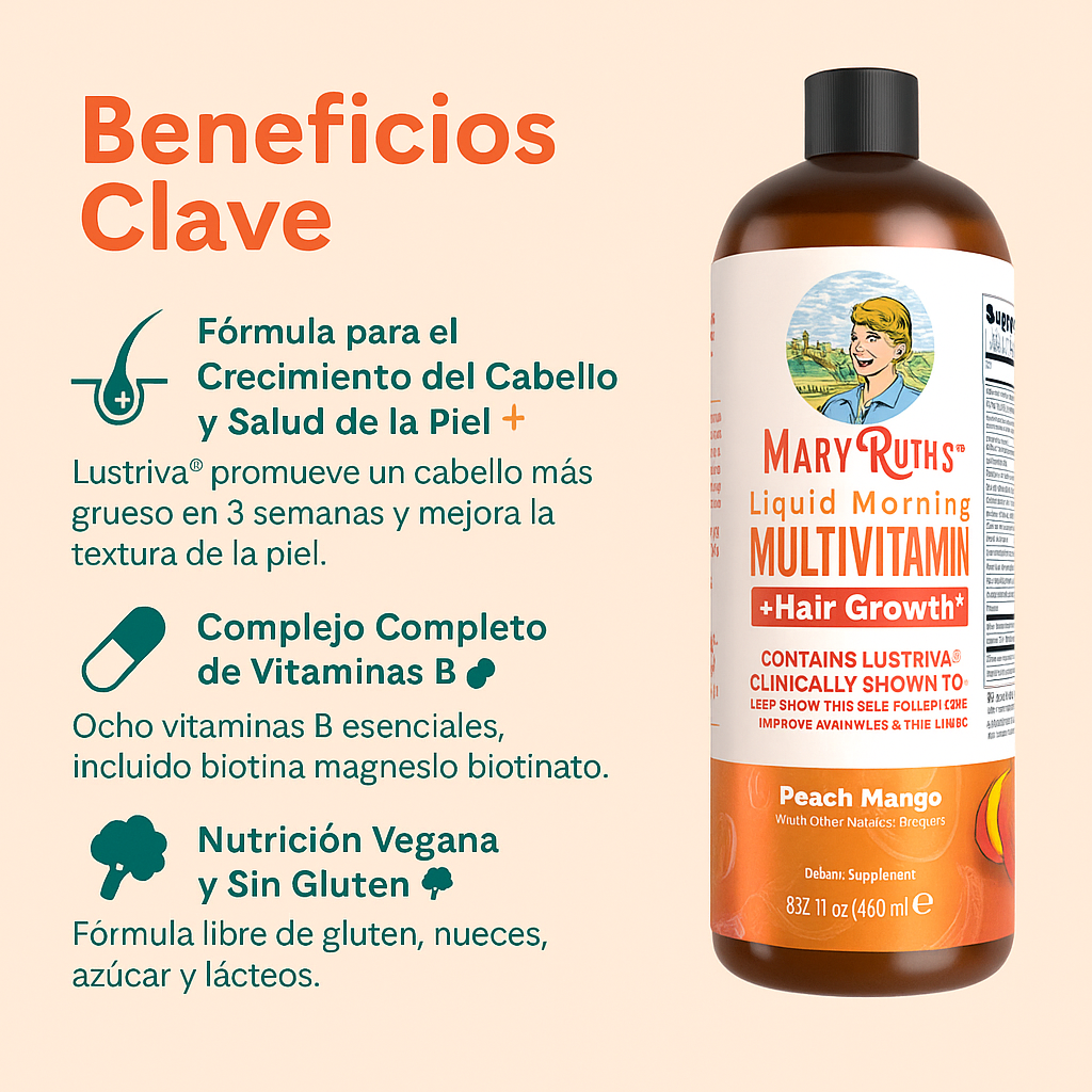 Multivitaminico Mary Ruths Peach Mango