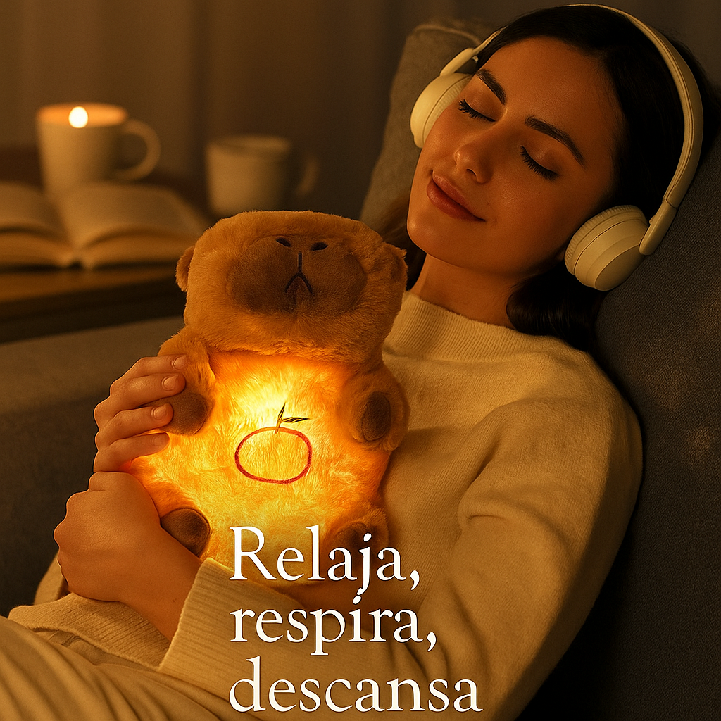 Capibara peluche relajante