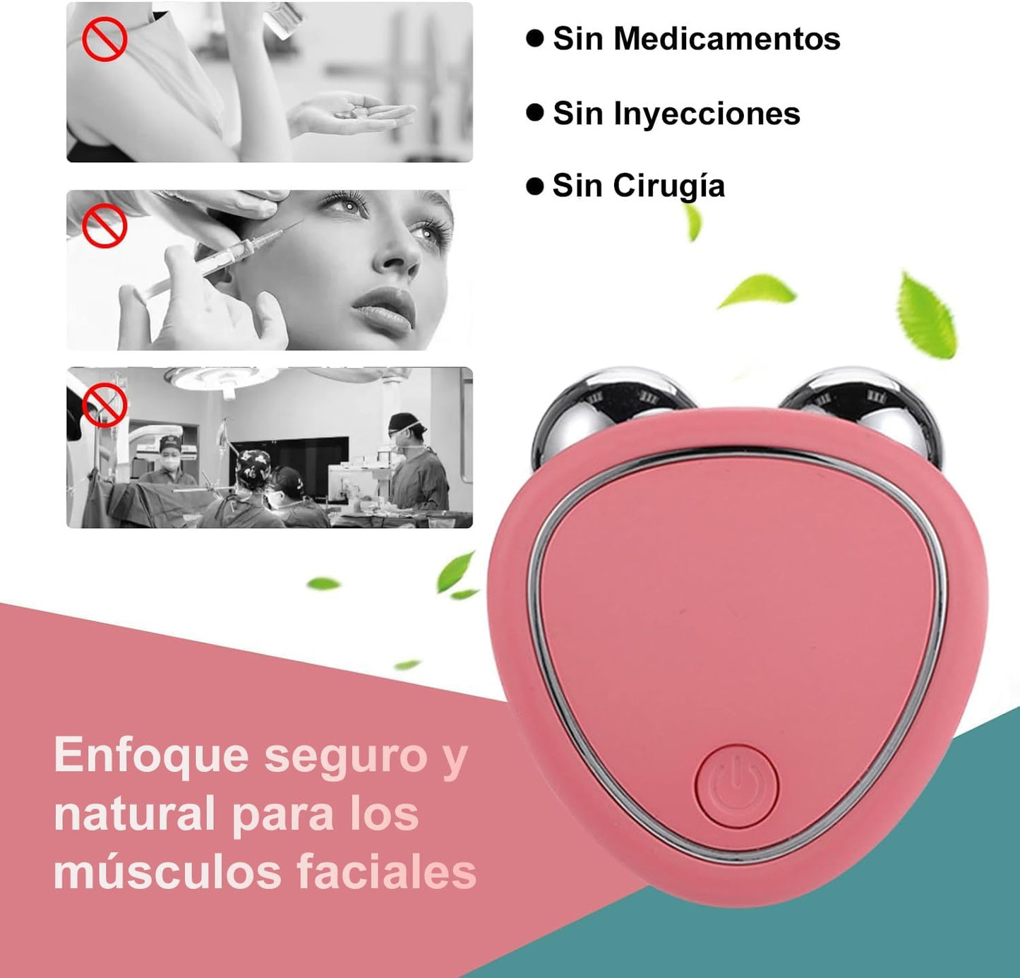 Masajeador facial microcorriente
