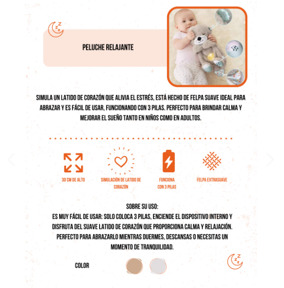 Nutria peluche relajante
