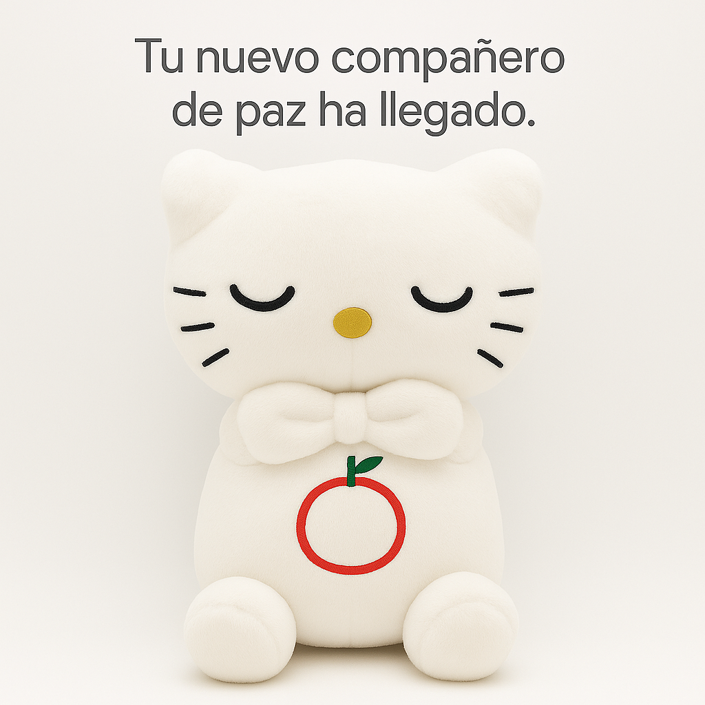 Gato peluche relajante